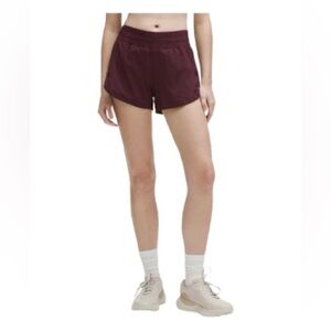 Lululemon Hotty Hot 4” High Rise Shorts in Grape Plum